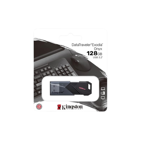 Clé USB Kingston DataTraveler Exodia 128 Go DTXON/128GB - Noir - Audio