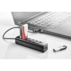 NGS iHub7 Tiny 7-Port USB Hub Black | Smarty