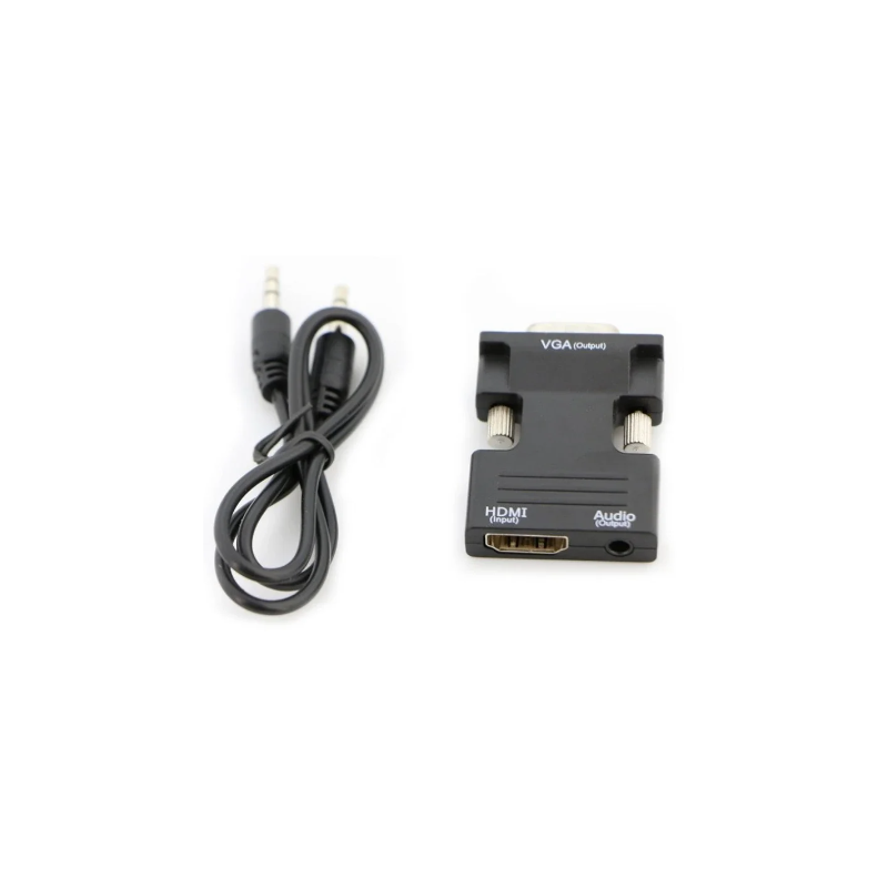 Convertisseur Entrée HMDI femelle + Audio vers VGA mâle - Noir — ECO · Smarty Paris 18e