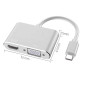 USB-C Hub ECO – 2-in-1, 4K/2K HDMI + VGA, silver USB-C Hub ECO – 2-in-1, 4K/2K HDMI + VGA, silver