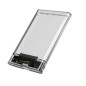 External Hard Drive Enclosure USB 3.0 2.5-inch – Clear · Refurbished