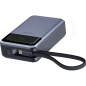 Batterie externe XSSIVE XSS-PB44 – 20 000 mAh, câble USB-C, 65W, noir Batterie externe XSSIVE XSS-PB44 – 20 000 mAh, câble USB-C, 65W, noir