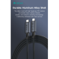 USB-C to USB-C cable Devia Extreme Speed USB4.0 – 240W, 40Gbps, 8K, 1 m, Black USB-C to USB-C cable Devia Extreme Speed USB4.0 – 240W, 40Gbps, 8K, 1 m, Black