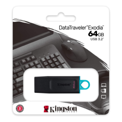 Clé USB Kingston Exodia 64 Go USB-A 3.2 | Smarty