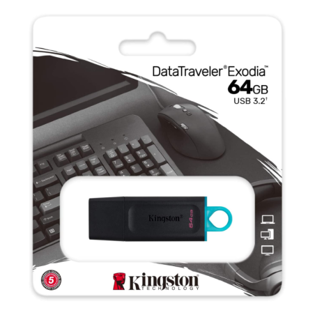 Clé USB Kingston Exodia 64 Go USB-A 3.2 | Smarty