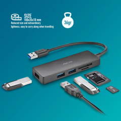 Hub USB NGS IHUBREADER 5 ports | Smarty