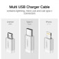Ugreen Câble 3-en-1 50203 – Lightning, Micro-USB, USB-C 1,5 m Ugreen Câble 3-en-1 50203 – Lightning, Micro-USB, USB-C 1,5 m
