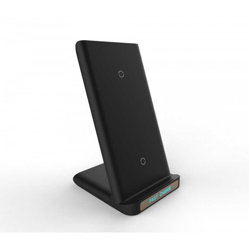Chargeur sans fil vertical 15 W ECO – USB / Type-C Chargeur sans fil vertical 15 W ECO – USB / Type-C