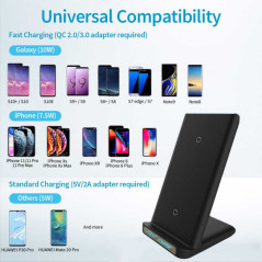 Chargeur sans fil vertical 15 W USB Type-C ECO