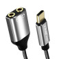 Audio Adapter LinQ TPC3535 – USB-C male to 2 x 3.5mm female headphones Audio Adapter LinQ TPC3535 – USB-C male to 2 x 3.5mm female headphones