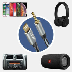 Câble Lightning jack 3,5 mm LinQ A3522