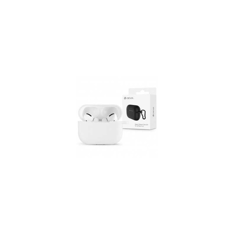 Coque de Protection en Silicone pour AirPods Pro 2 - Blanc