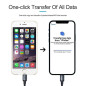 Câble intégré Sunshine ISOFT IS-003B – Lightning vers Micro USB