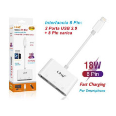 Adaptateur LinQ Lightning vers 2 USB ITH488