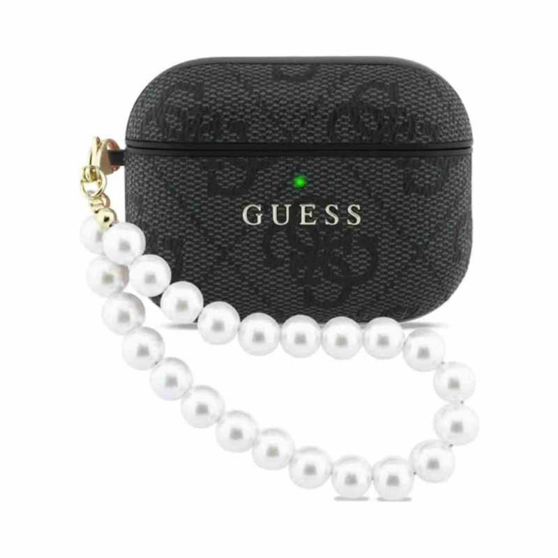 Coque de Protection pour AirPods Pro 3 PU Pearl Strap Classic Logo GUESS GUAP3P4E4PSK - Noir — Accessoire · Smarty Paris 18e