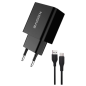 Chargeur USB rapide XSSIVE XSS-AC61B2IN1 – 18W avec câble USB/USB-C Chargeur USB rapide XSSIVE XSS-AC61B2IN1 – 18W avec câble USB/USB-C