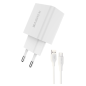 Fast USB charger XSSIVE XSS-AC61W2IN1 – 18W with USB to USB-C cable Fast USB charger XSSIVE XSS-AC61W2IN1 – 18W with USB to USB-C cable