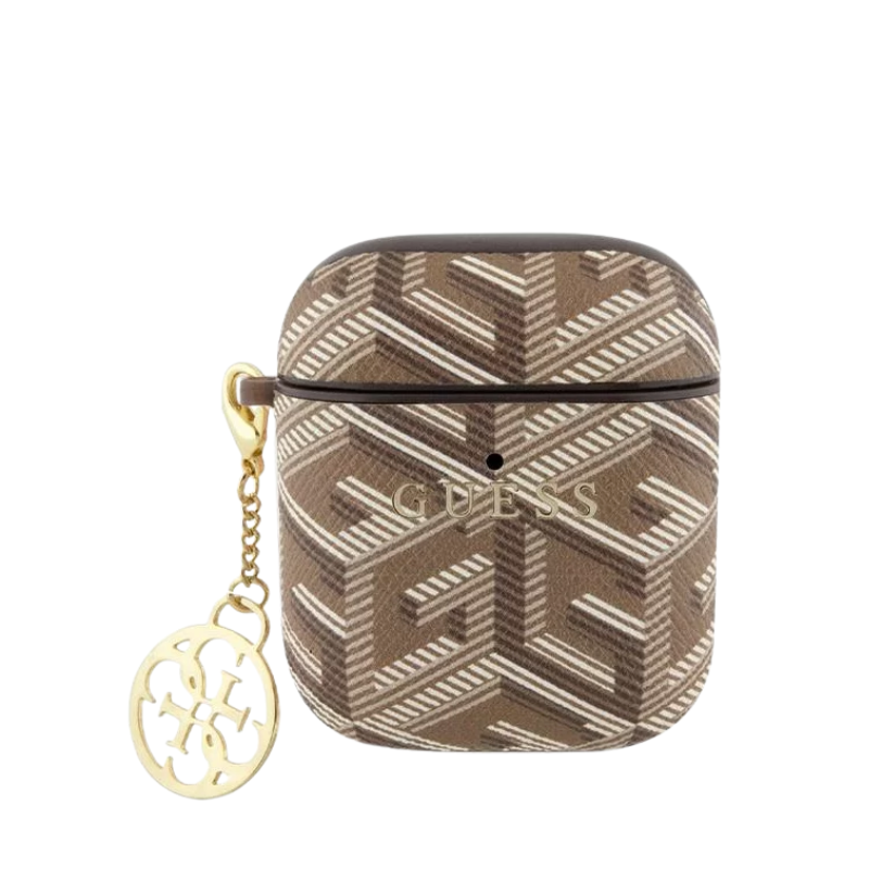 Coque de Protection pour AirPods/AirPods 2 Cube Charm Classic Logo GUESS GUA2PGCE4CW - Marron — Accessoire · Smarty Paris 18e