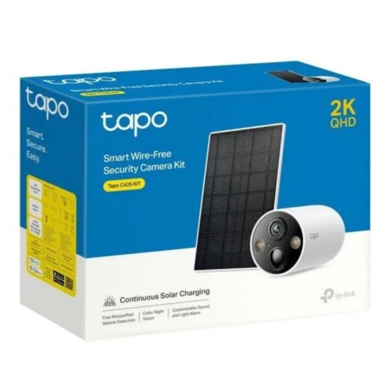 Magnetic Security Camera TP-Link Tapo C425 Kit – 2K QHD Solar Wireless White Magnetic Security Camera TP-Link Tapo C425 Kit – 2K QHD Solar Wireless White