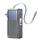 Batterie externe REMAX CP-5 – 10 000 mAh Argent avec câble rétractable et prise EU/UK Batterie externe REMAX CP-5 – 10 000 mAh Argent avec câble rétractable et prise EU/UK