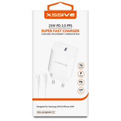 Chargeur XSSIVE 25 W USB-C XSS-AC66NW | Smarty