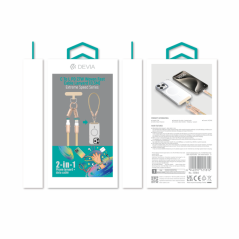 Devia USB-C to Lightning cable 27W 0.3 m gray