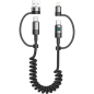 Câble de charge 4-en-1 XSSIVE XSS-BRSC-4IN1 – 1,5 m avec écran Câble de charge 4-en-1 XSSIVE XSS-BRSC-4IN1 – 1,5 m avec écran