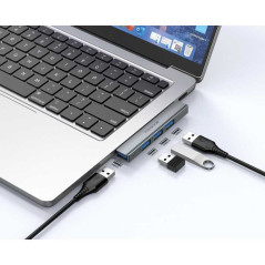 Hub USB USB-A 4-en-1 XSSIVE XSS-HUB12A