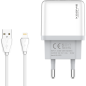 Chargeur duo USB XSSIVE XSS-AC54-IP – 2,1A avec câble Lightning Chargeur duo USB XSSIVE XSS-AC54-IP – 2,1A avec câble Lightning