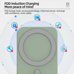 Chargeur MagSafe 15W support grille | Smarty Paris
