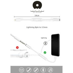 Adaptateur Lightning jack 3,5 mm WUW X87 Bluetooth