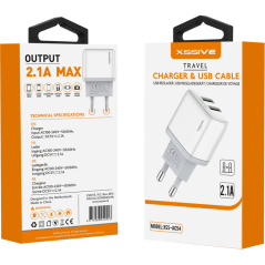 Dual USB 2.1A Charger XSSIVE XSS-AC54 White