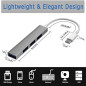 USB-C Hub ECO 4-in-1 – 4 USB 3.0 Ports, Gray USB-C Hub ECO 4-in-1 – 4 USB 3.0 Ports, Gray