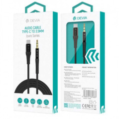 Devia audio cable USB-C to 3.5 mm Black | Smarty