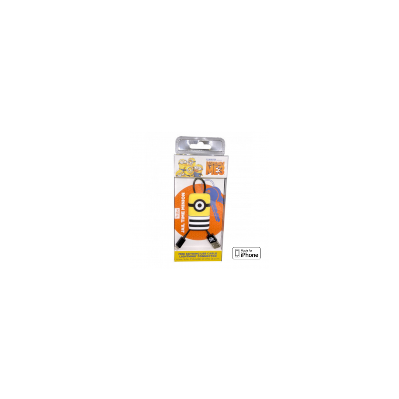 Câble USB / Lightning en Porte Clés TRIBE Minions Tom - 22cm (MFi)