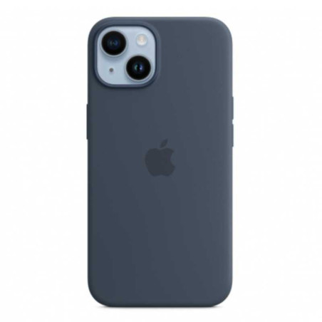 Coque en Silicone avec MagSafe iPhone 14 Bleu (Apple) — Appl