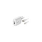 Belkin chargeur secteur avec câble USB-C vers USB-A – 24 W WCE001VF1MWH Belkin chargeur secteur avec câble USB-C vers USB-A – 24 W WCE001VF1MWH
