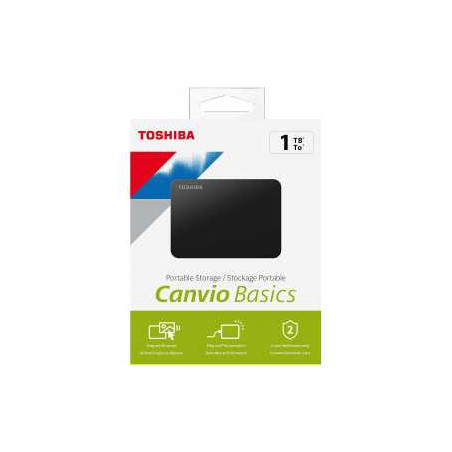 Disque Dur Externe USB 3.0 Toshiba Canvio Basics 1 To - Noir - Audio R