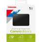 Disque Dur Externe USB 3.0 Toshiba Canvio Basics 1 To - Noir