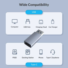 Adaptateur USB vers USB-C Orico AH-AC10 | Smarty