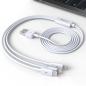 Câble 3-en-1 Devia Smart Series – USB, Micro USB, Lightning, USB-C 1,2 m Blanc