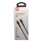 Câble USB-C vers Lightning WUW X182 – Nylon tressé 20 W Noir Câble USB-C vers Lightning WUW X182 – Nylon tressé 20 W Noir