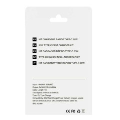 Mayline 20W Fast Charger Kit Type-C 1 m