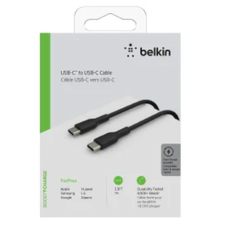 Câble USB-C / USB-C 1M BELKIN CAB003bt1MBK - | Smarty Paris