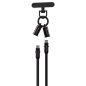 Lanyard cable 2-in-1 Devia Extreme Speed – USB-C/Lightning 27W 1.2m Black