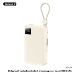 Batterie externe REMAX FC-15 20 000 mAh Blanc | Smarty