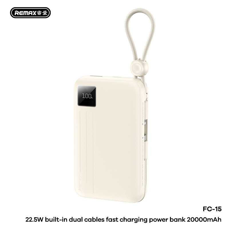 Batterie externe REMAX FC-15 – 20 000 mAh 22,5 W Blanc