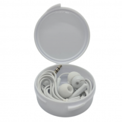 Ecouteurs Filaires Jack 3.5mm Intra Auriculaire + Boîte de Rangement -