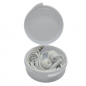 Ecouteurs Filaires Jack 3.5mm Intra Auriculaire + Boîte de Rangement - Blanc
