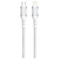 Câble USB-C vers Lightning XSSIVE XSS-BR-CL-W – 1 m, 30 W, blanc